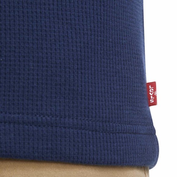 New! Levi's Youth Flannel & Thermal Top Set boys girls kids Blue Small (7-8) NWT - Picture 5 of 8